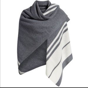 Halogen Stripe 100% Cashmere Wrap